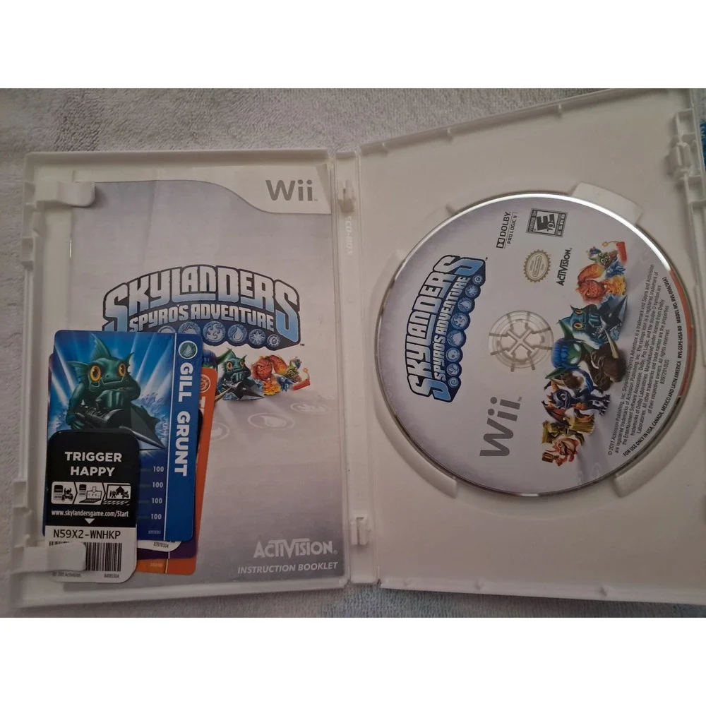 Skylanders Spyros Adventure Nintendo Wii Game Portal Figures Spyro Gill‎ Grunt